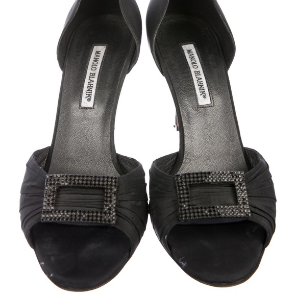 Manolo Blahnik Embellished D’Orsay Pumps - Picture 3 of 5